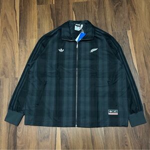 NWT Adidas New Zealand All Blacks Men's Originals Firebird Plaid Track Jacket XL